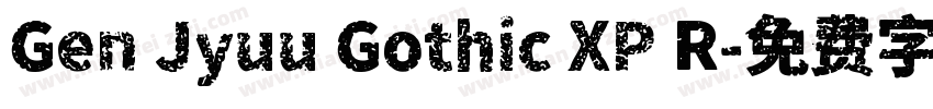Gen Jyuu Gothic XP R字体转换